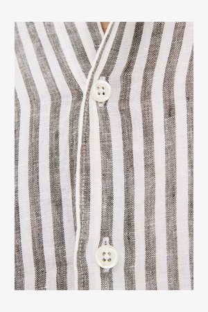 Oscar Jacobson, REG FIT STRIPED - Skjorter - basket beige