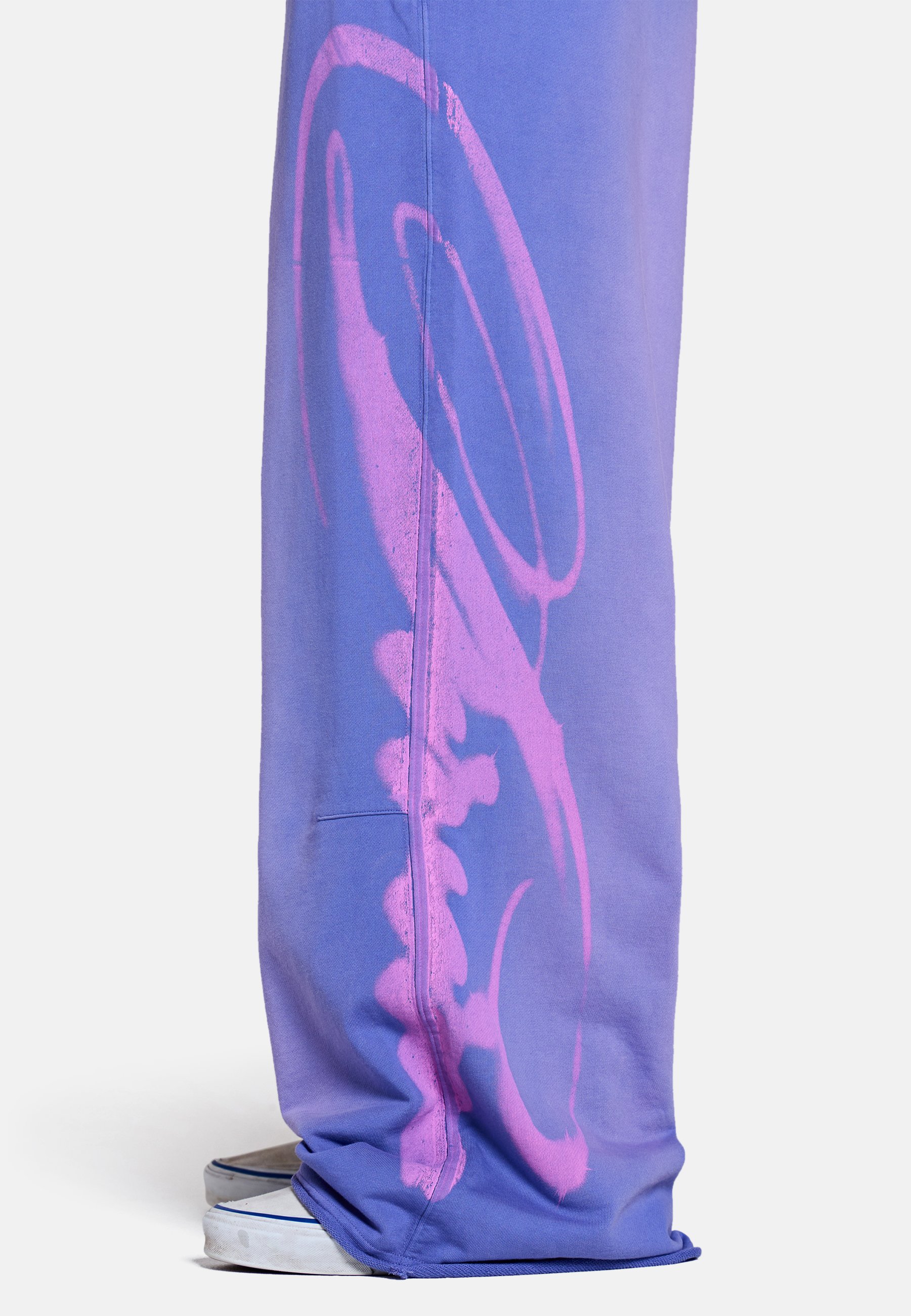 Jaded London WASHED AIRBRUSH JOGGER - Tracksuit bottoms - purple
