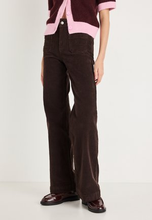FRONT POCKET - Calças - brown