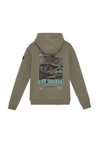 Indian Blue jeans BACKPRINT - Sweat à capuche - timber wolf