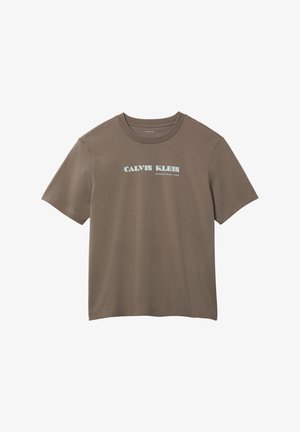 Calvin Klein Jeans, - T-shirt z nadrukiem