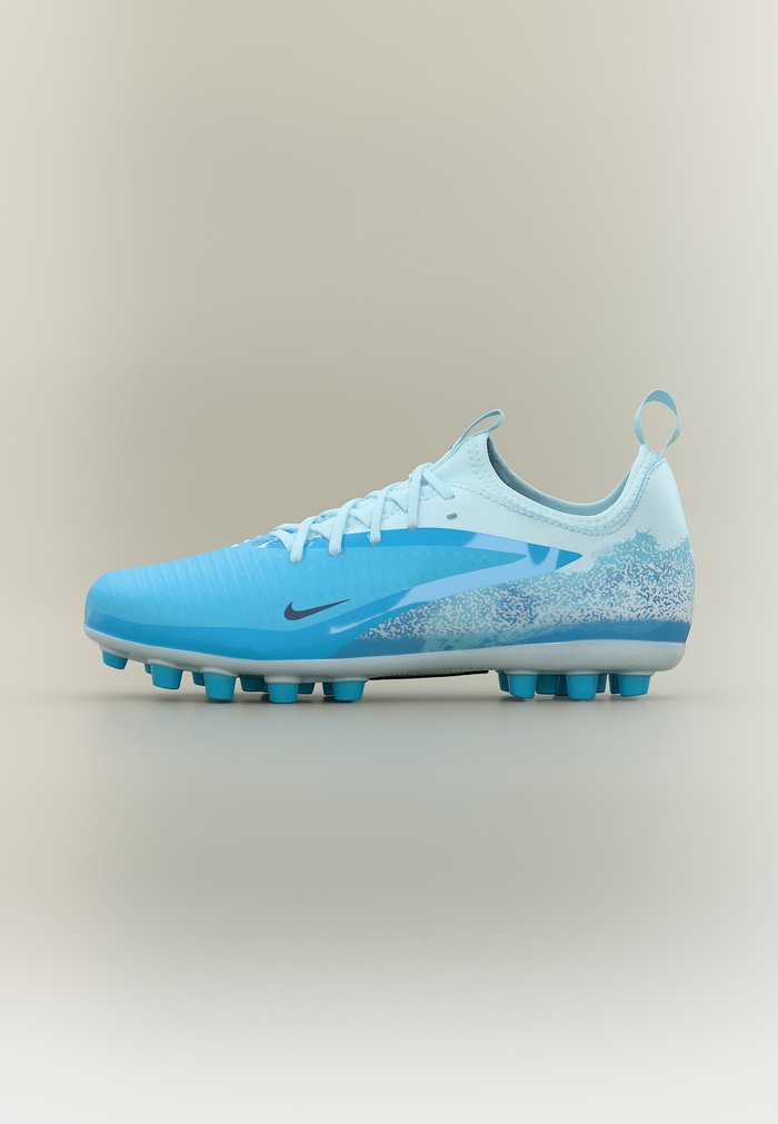 Nike PHANTOM 6 LOW ACADEMY ERLING HAALAND AG - Zapatillas fútbol para césped artificial - baltic blue/blue eclipse/glacier blue