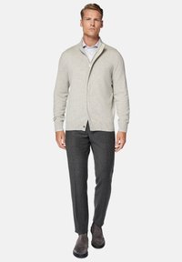 Boggi Milano FULL-ZIP - Kardigán - sand