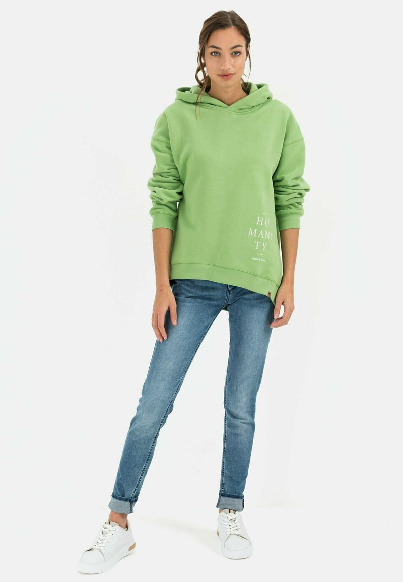 Damen Sweatshirts | camel active MIT PLATZIERTEM PRINT Kapuzenpullover basil/grün - HO51642 Damen Sweatshirts | camel active MIT PLATZIERTEM PRINT Kapuzenpullover basil/grün - HO51642