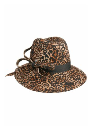 Lierys SCHLAPP MIT LEO-PRINT - Hat - braun meliert