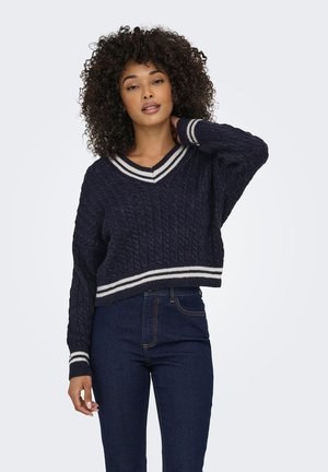 ONLY ONLKIMBERLY - Neule - night sky detailw cloud dancer