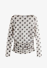 No seleccionado, ecru black polka dot