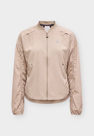 ASICS, NAGINO RUN ADJUSTABLE JACKET - Windjack - greige