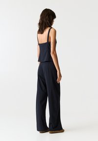 PULL&BEAR PINSTRIPE STRAPPY  - Väst - dark blue