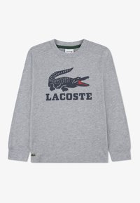 Lacoste LOGO GRAPHIC CORE TEE - Topper langermet - argent chine heather