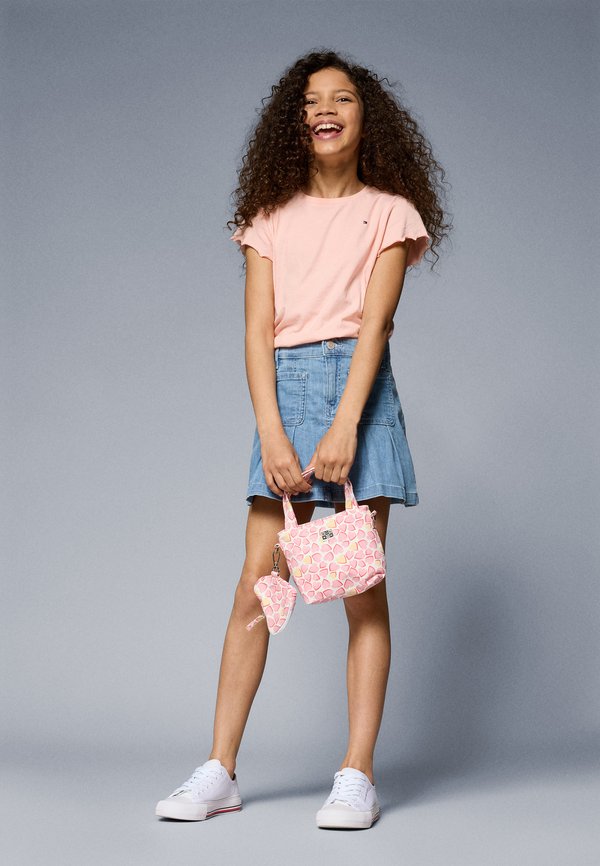 ESSENTIAL RUFFLE SLEEVE - Basic T-shirt - coral ice4