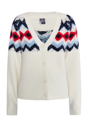 DreiMaster, DREIMASTER STRICKJACKE - Vest - wollweiss mehrfarbig