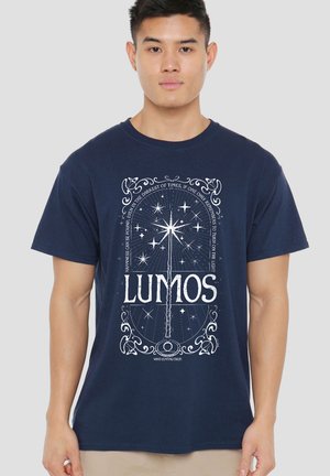 Harry Potter, HARRY POTTER LUMOS HAPPINESS CAN BE FOUND - Print T-shirt - dark blue