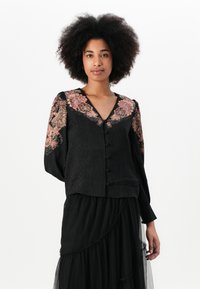 TWINSET SHIRT - Bluse - nero/ruggine