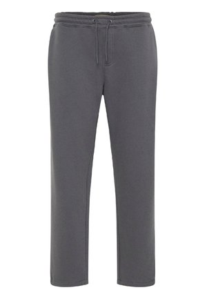Grå sweatpants i en bomullsblandning. Har en elastisk midja med dragsnöre, raka ben och inga synliga fickor.