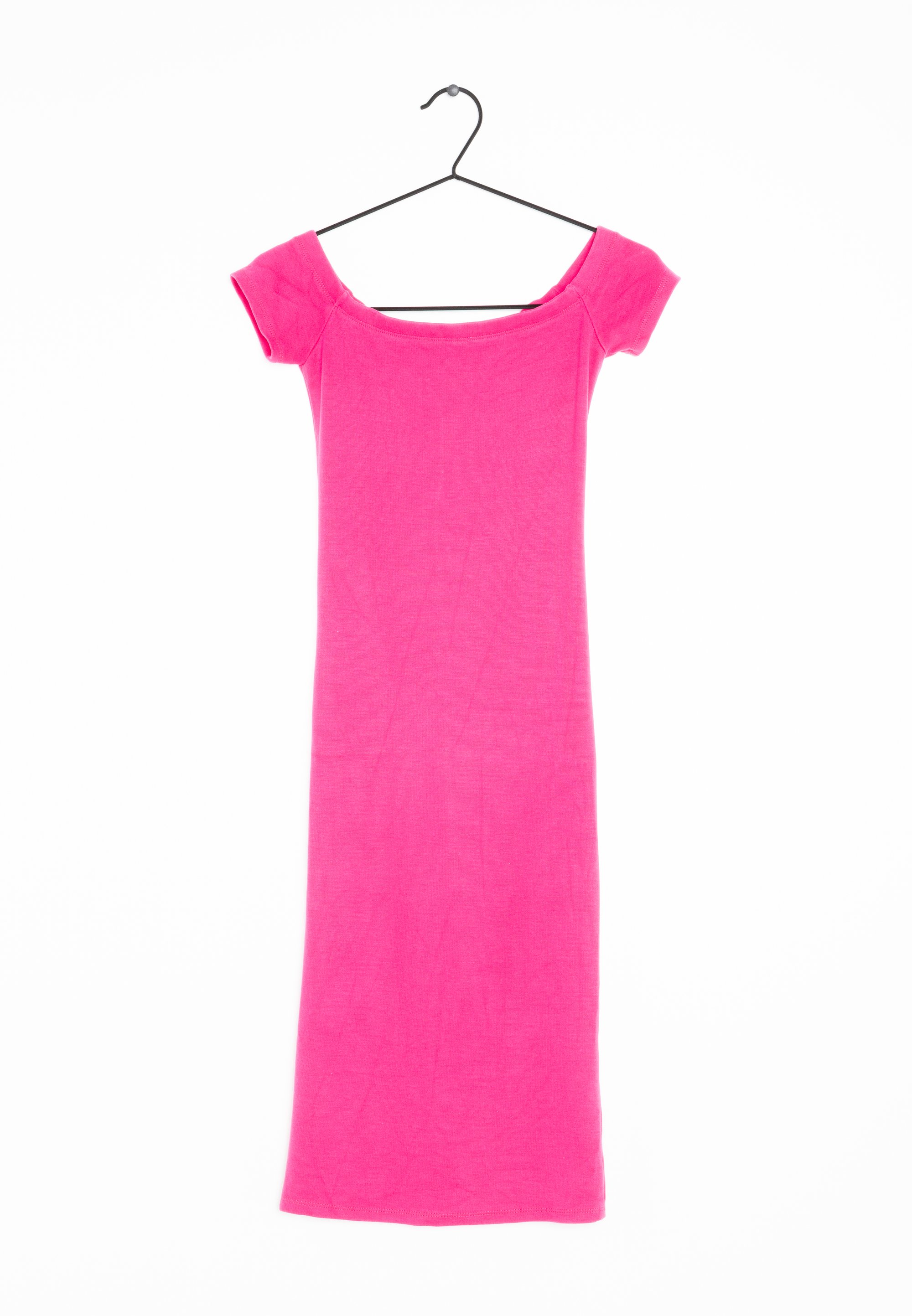 strapless open back dress Zara Hot Pink Knitted Wool Blend Maxi Dress