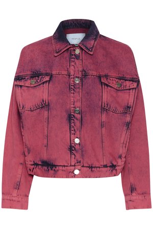 Gestuz KAISER JACKET - Džinsa auduma jaka - pink acid wash