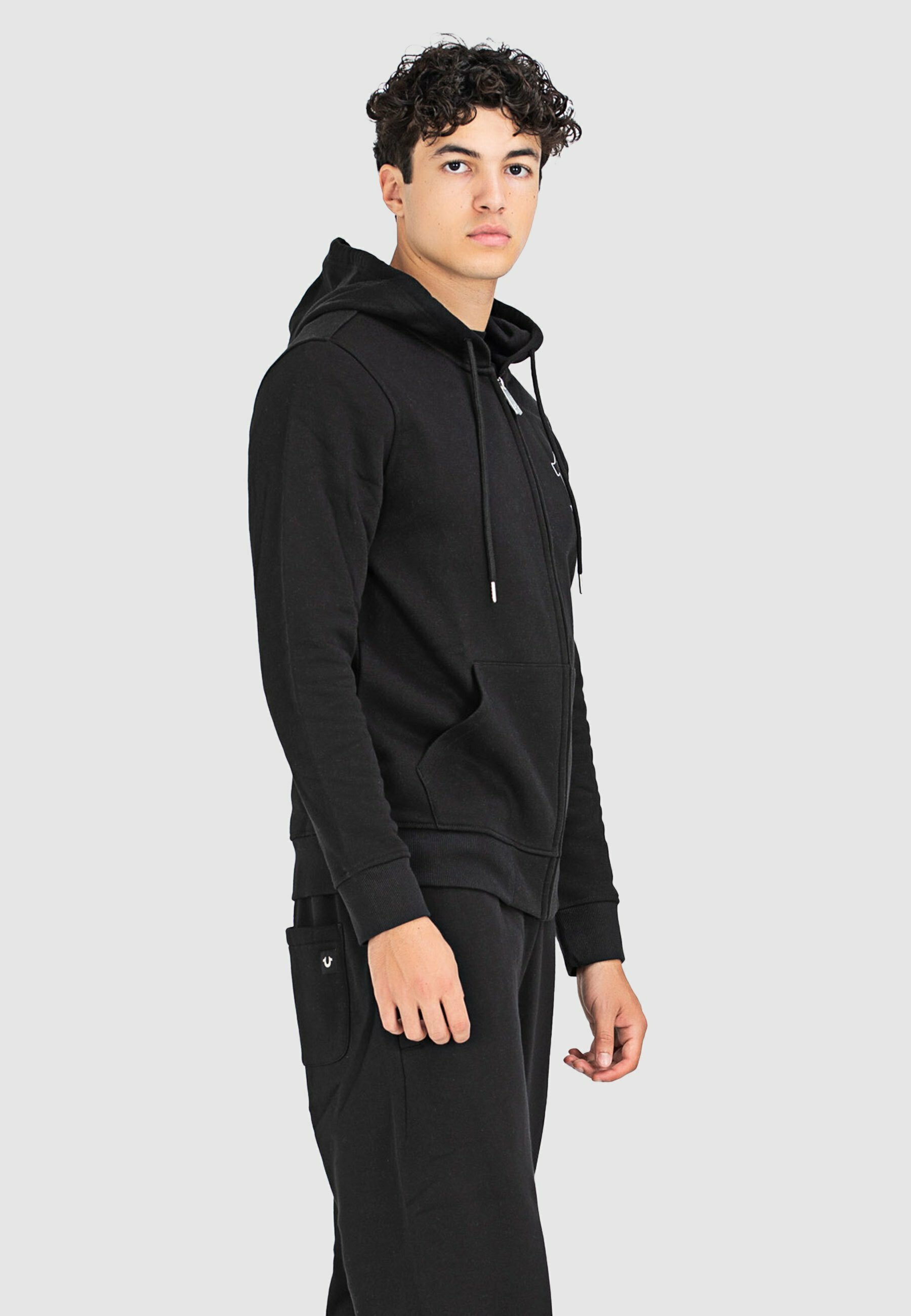 売れ筋商品|||トゥルーレリジョン パーカー・スウェットシャツ アウター レディース Women's Lurex Buddha Zip Up Hoodie Jet Black True Religion Circular Terry Zipped Hoodie for women's- Jet