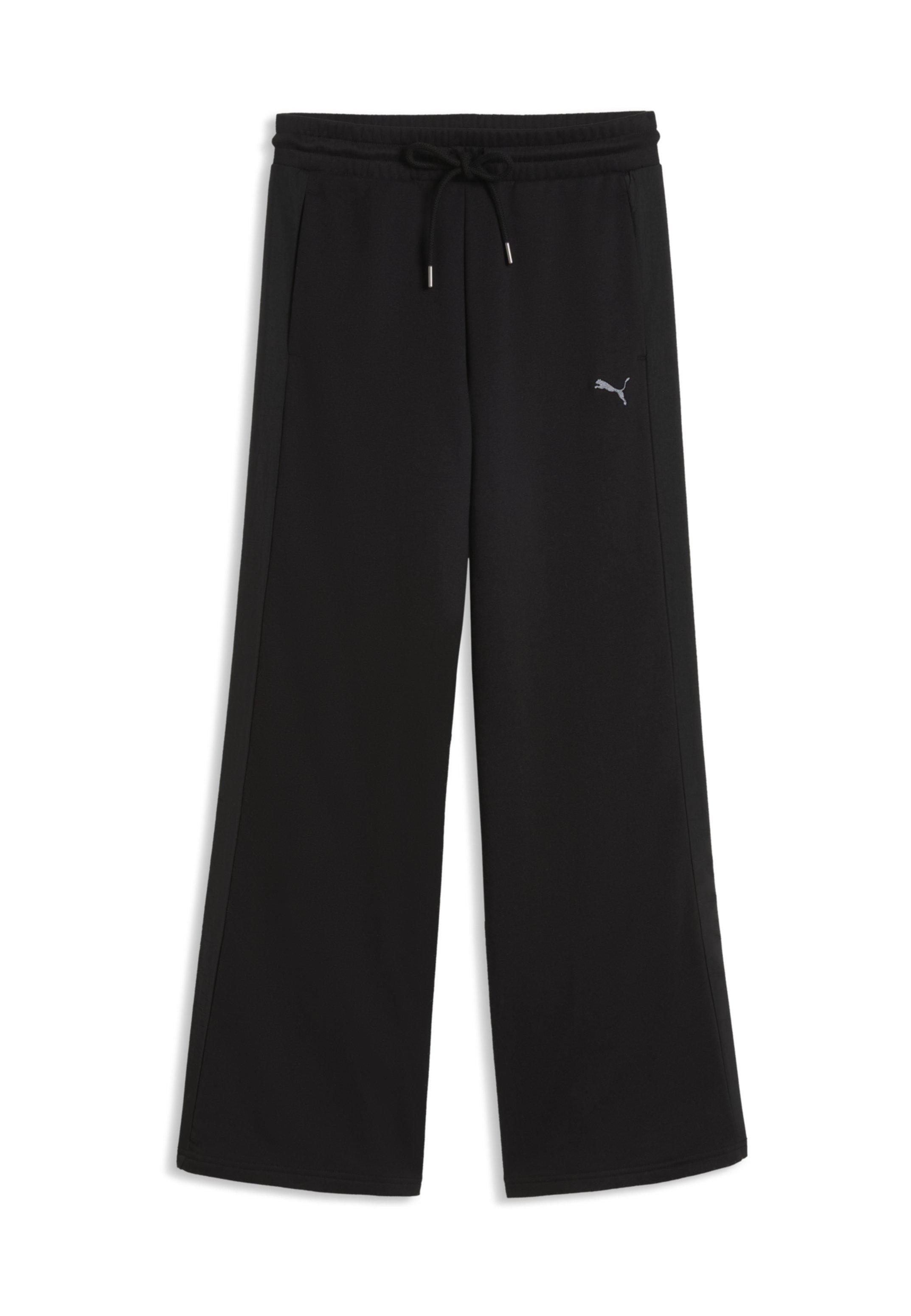 Puma HER HIGH-WAIST WIDE-LEG - Teplákové kalhoty - black