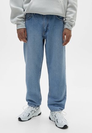 Jeans straight leg - mottled blue