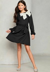 Lipsy REGULAR FIT - BOW DETAIL - Denní šaty - black