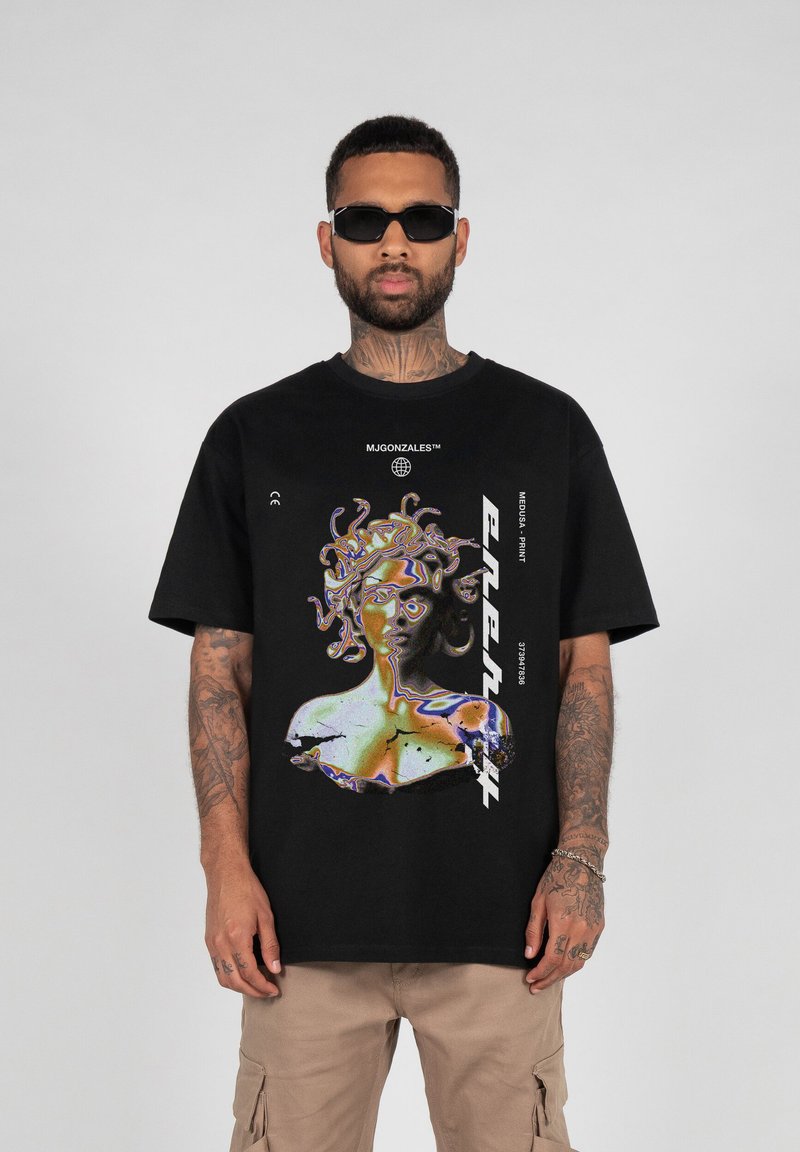 MJ Gonzales MEDUSA SCHWER - T-shirts med print - black