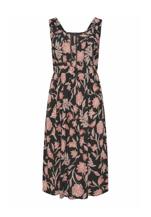 Evans, PLUS SIZE SUMMER DRESSES - Skjortekjole - chocolate