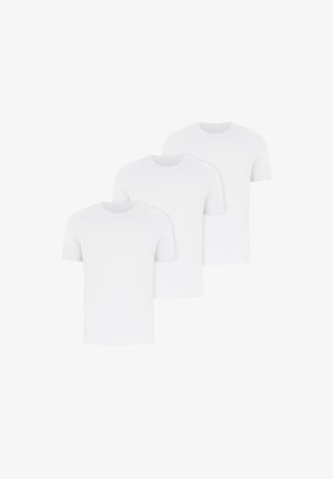 Smilodox KARRY 3ER PACK - Basic T-shirt - weiß