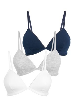3 PACK - Trīsstūrveida krūšturis - grey