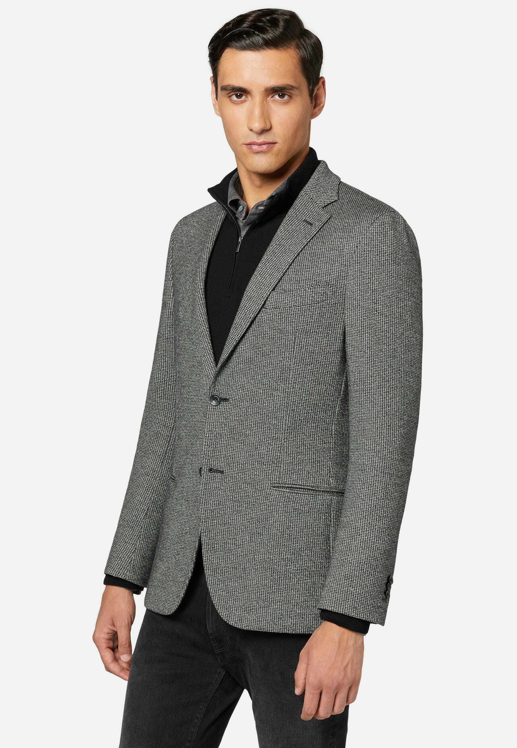 grey houndstooth jacket