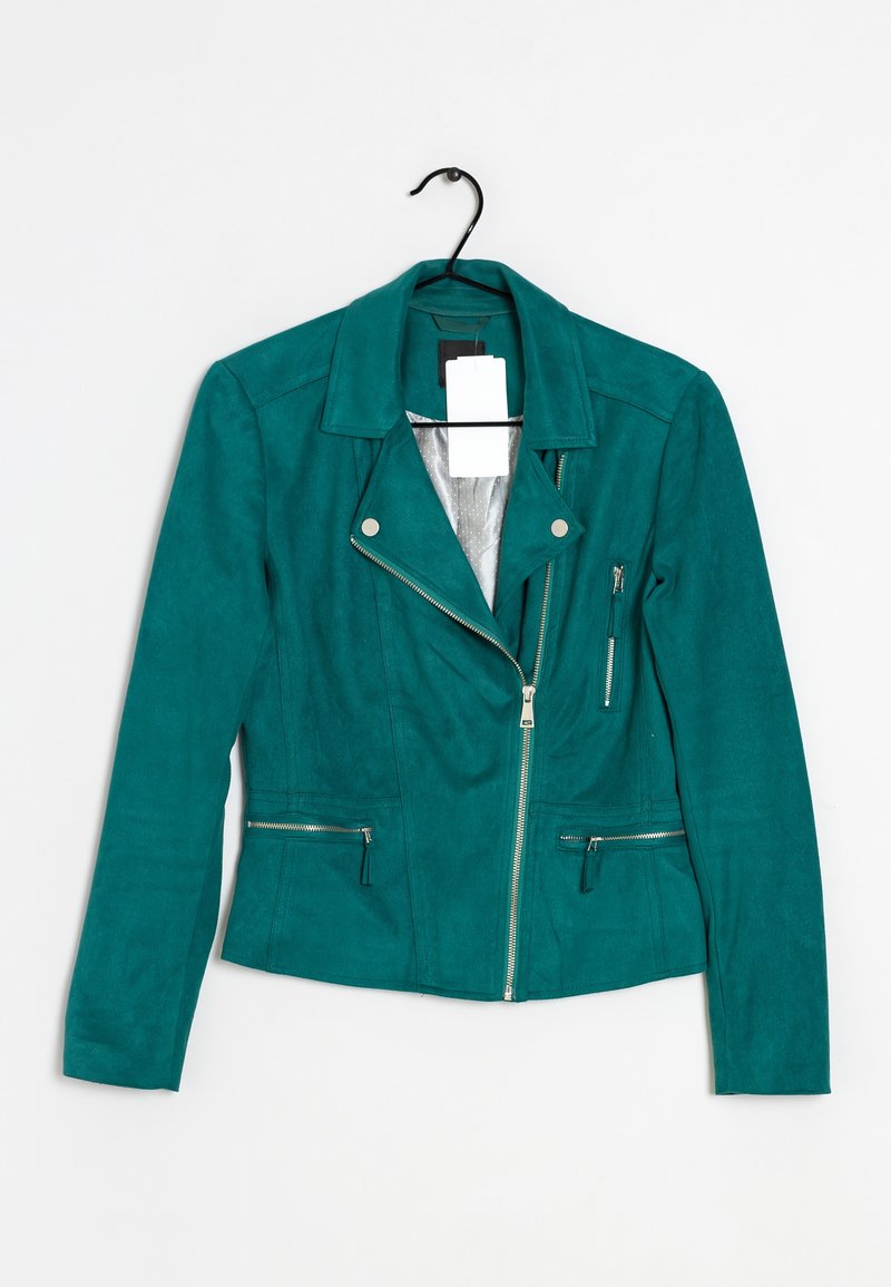 zero Imitatieleren jas - teal