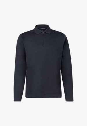 Street One MEN, LANGARM POLOSHIRT MIT ZIPPERDETAIL - Poloshirt - dark ink blue