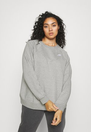 CREW - Sweater - dark grey heather/matte silver