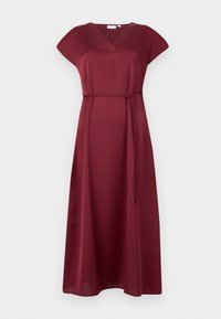 VIELLETTE V NECK DRESS - Day dress - cabernet