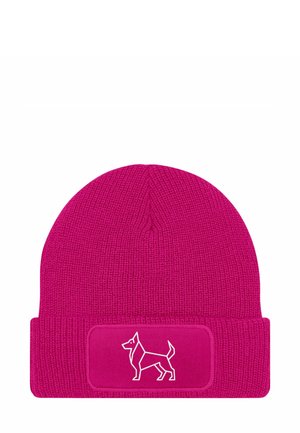 PATCH SCHÄFERHUND POLYGON DESIGN HUND - Beanie - schäferhund pink