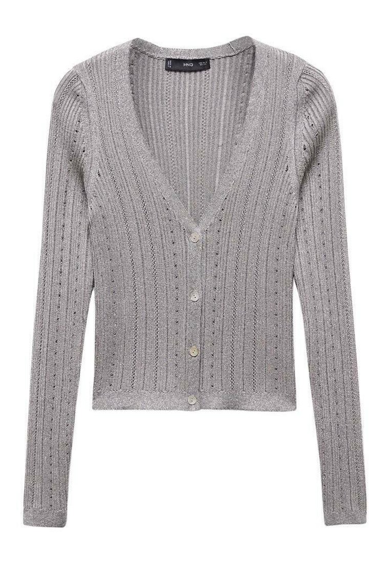 Mango Vest zilverkleurig