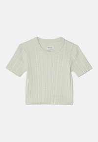 TREE CROPPED TEE - Jednoduché tričko - green mix