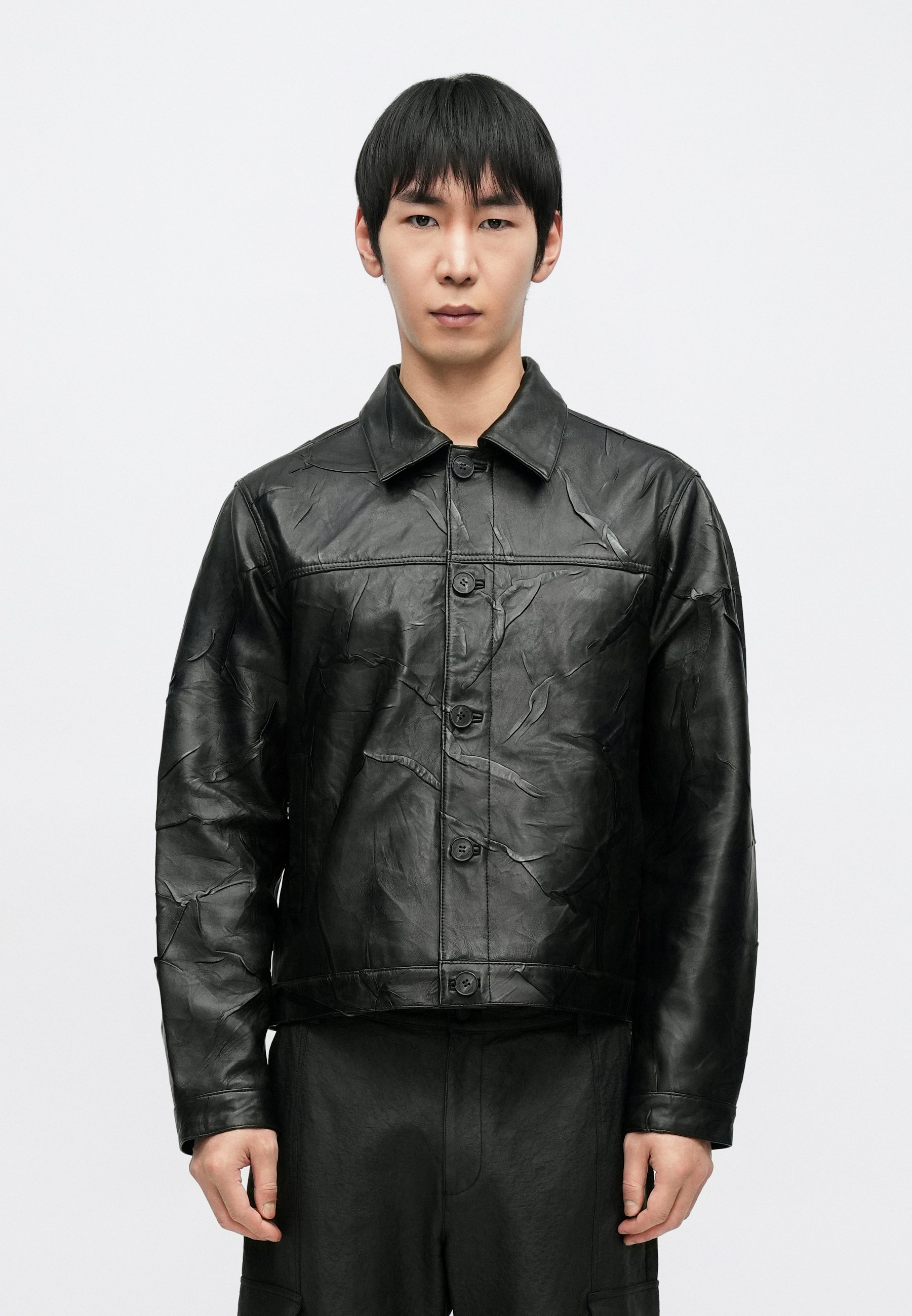 Holzweiler REGULAR JACKET - Leather jacket - black - Zalando.co.uk