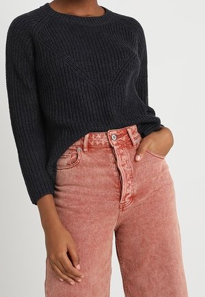 Pullover - mottled dark blue