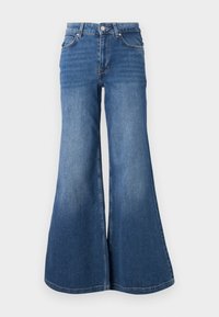 ONLCALIFORNIA WIDE  - Flared Jeans - dark blue denim