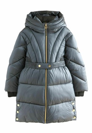 REGULAR FIT - PEARL BELTED - Zimný kabát - navy