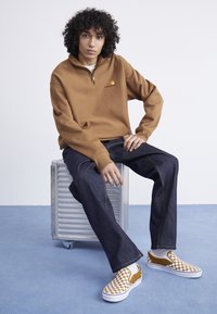Carhartt WIP HALF ZIP AMERICAN SCRIPT - Sweatshirt - hamilton brown