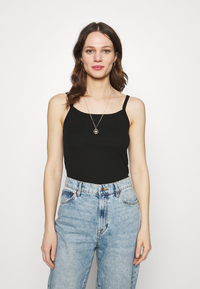 CHEMISE BRETELLES - Top - noir