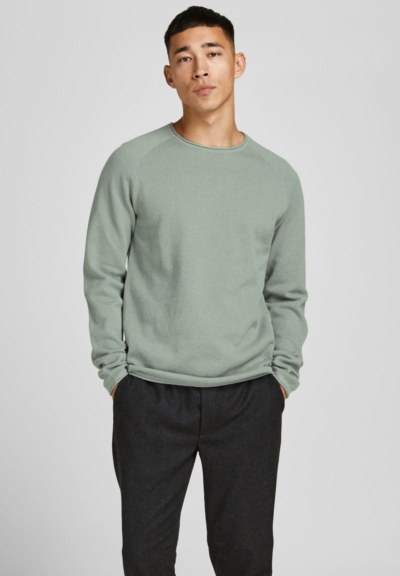 Jack & Jones JJEHILL CREW NECK - Pulóver - slate gray