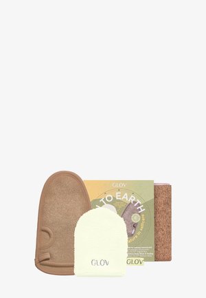 GLOV® DOWN TO EARTH SET - SELFCARE SET WITH A BODY EXFOLIATING M - Bath & body - grey/ivory