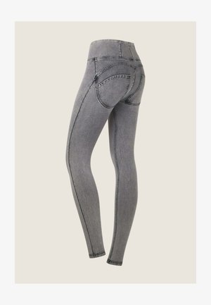 Freddy Jeggings - light grey jeans black seams
