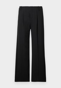 WIDE LEG TROUSERS UNISEX - Pantalon classique - black