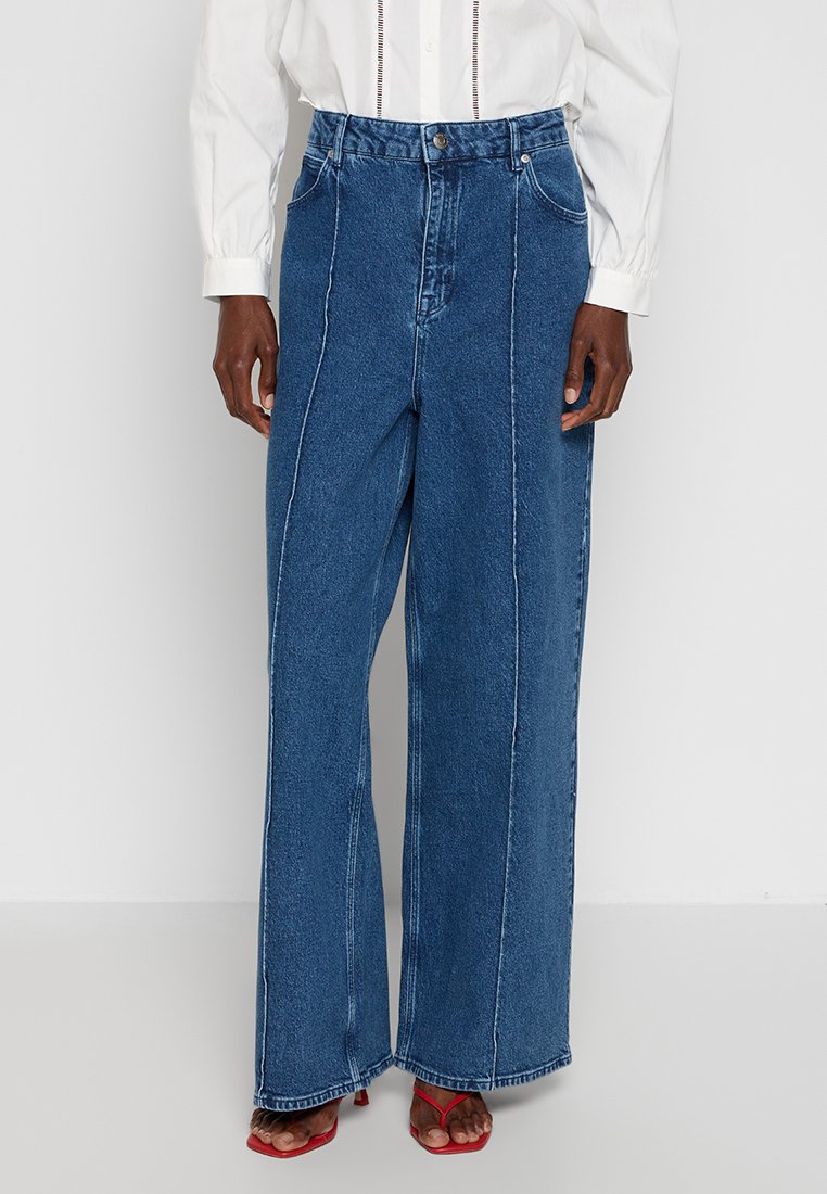 Ted Baker Wide leg koningsblauw gemêleerd