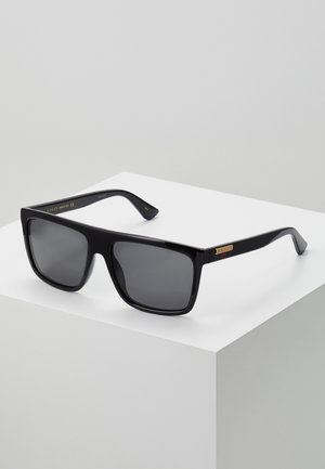 WEB GG RECTANGULAR FLAT-TOP ACETATE SUNGLASSES - Solglasögon - black/grey