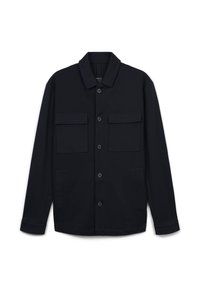 CAMICIA CON TASCHE APPLICATE - Giacca leggera - nero